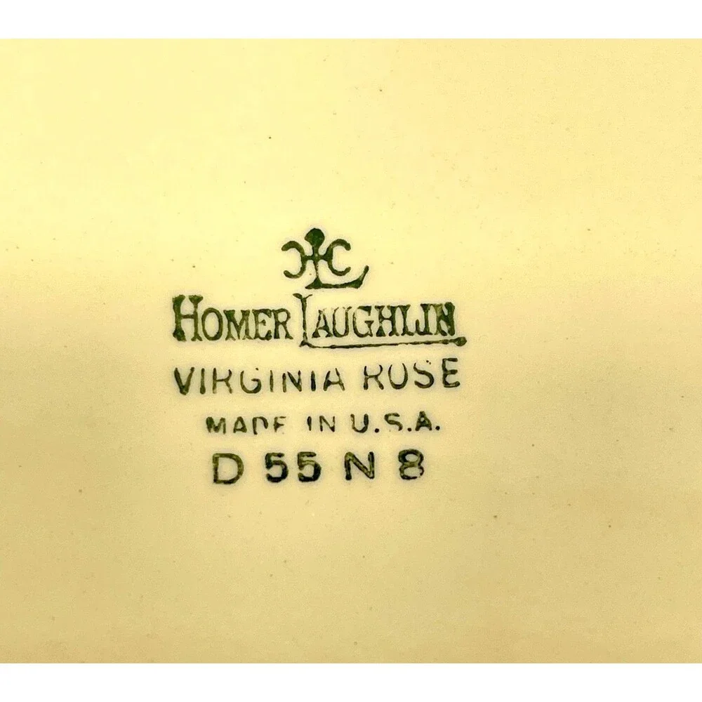 Vintage Homer Laughlin Virginia Rose 11.5